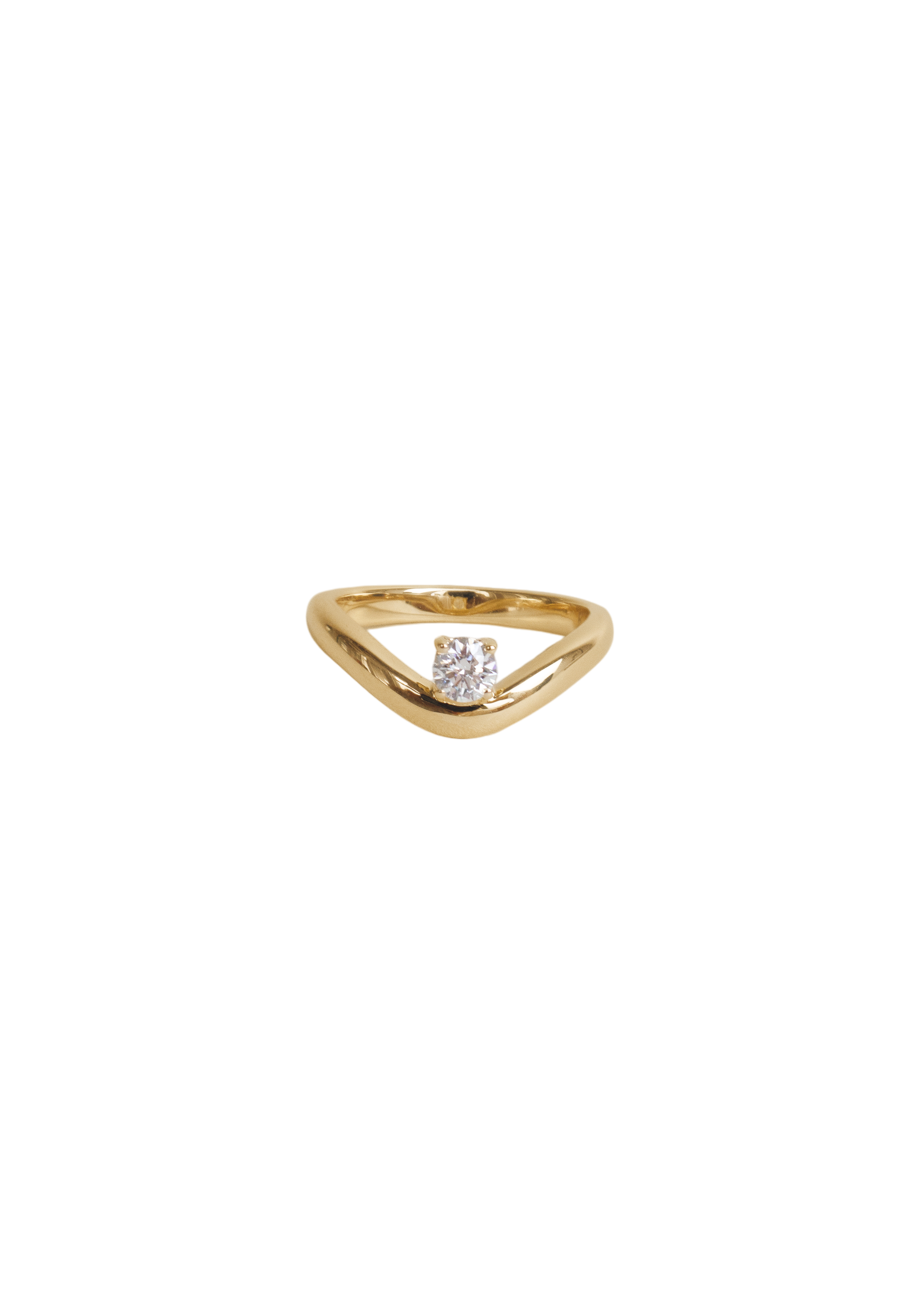 Katherine curved ring diamond